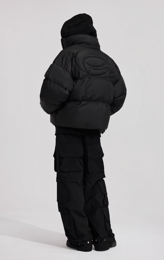 ANTIDOTE 3D Icon Embossed Embroidery Short Jacket