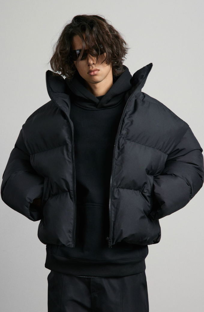 ANTIDOTE 3D Icon Embossed Embroidery Short Jacket