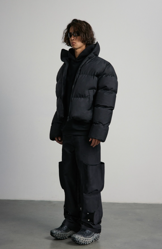 ANTIDOTE 3D Icon Embossed Embroidery Short Jacket