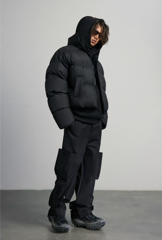 ANTIDOTE 3D Icon Embossed Embroidery Short Jacket