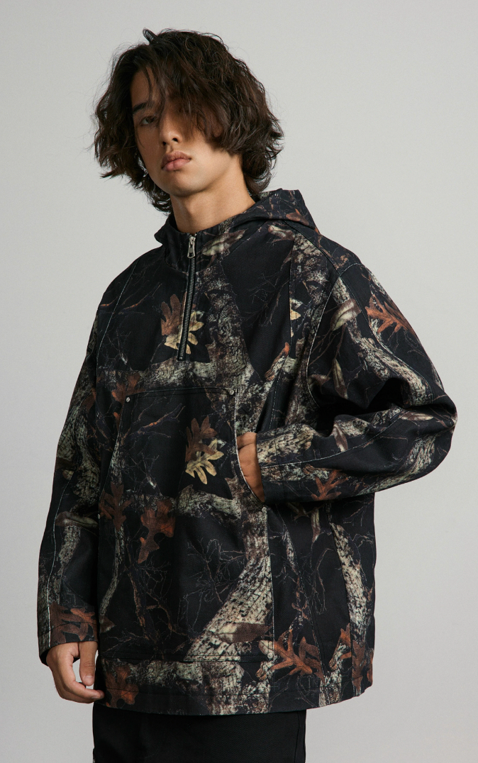 ANTIDOTE Leaf Camouflage Half Jacket
