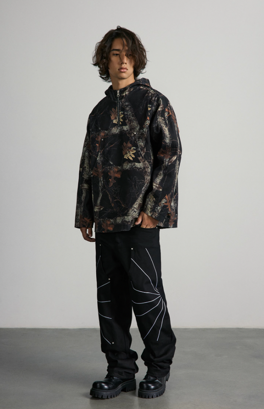 ANTIDOTE Leaf Camouflage Half Jacket