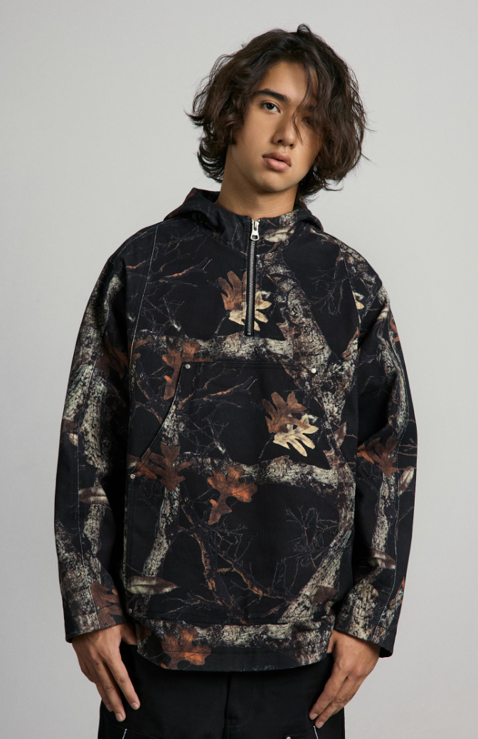ANTIDOTE Leaf Camouflage Half Jacket