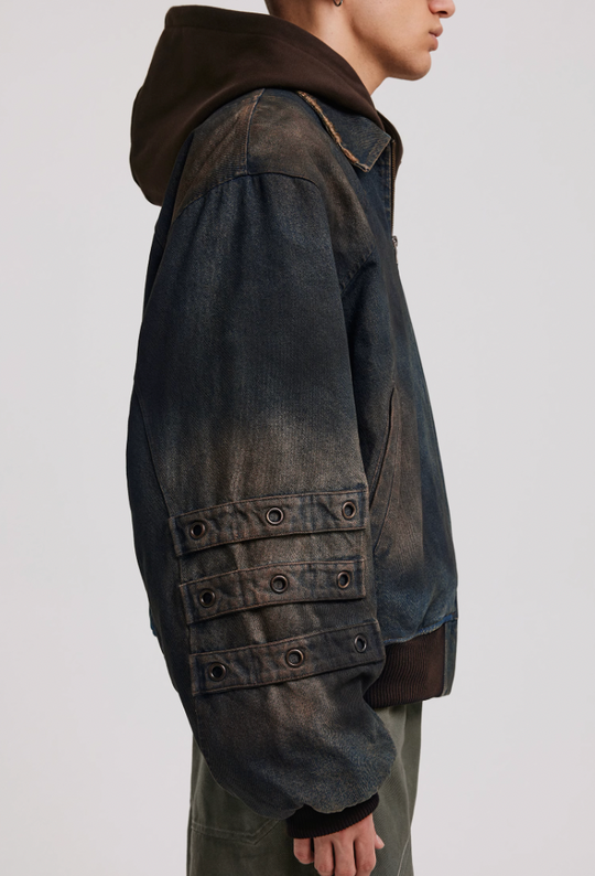 ANTIDOTE Vintage Dirty Denim Cotton Jacket