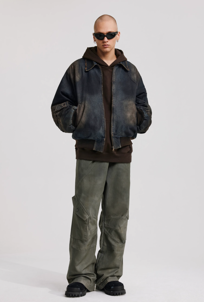 ANTIDOTE Vintage Dirty Denim Cotton Jacket