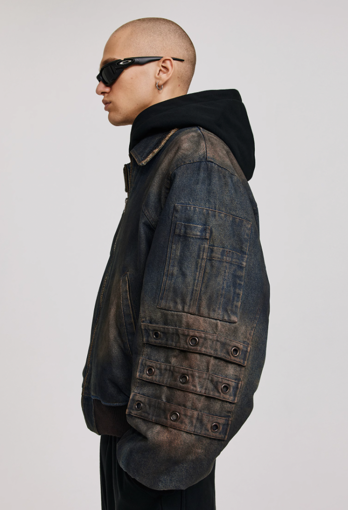 ANTIDOTE Vintage Dirty Denim Cotton Jacket