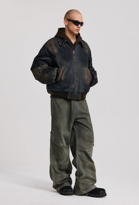 ANTIDOTE Vintage Dirty Denim Cotton Jacket