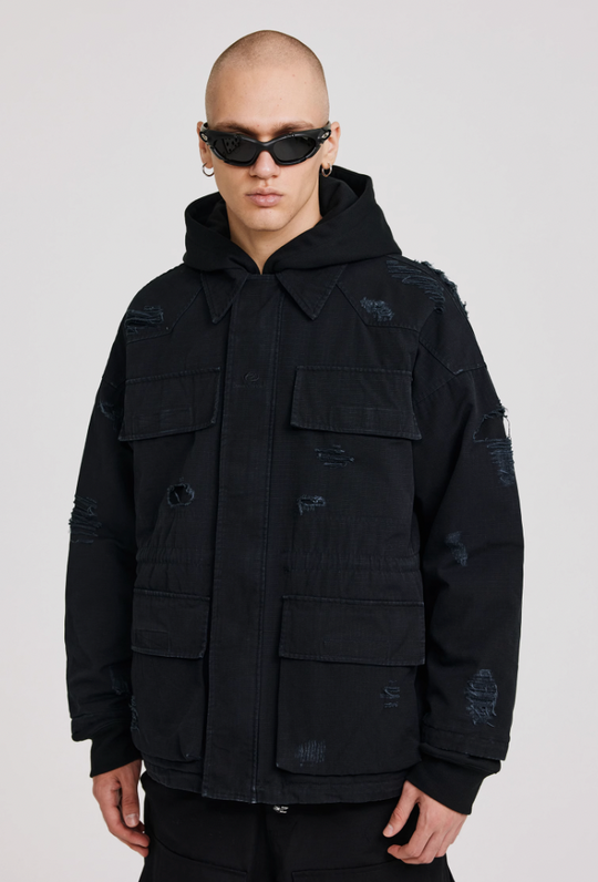 ANTIDOTE Four Pockets Knife Cut Sabotage Workwear Jacket