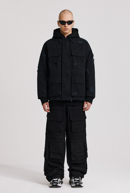 ANTIDOTE Four Pockets Knife Cut Sabotage Workwear Jacket