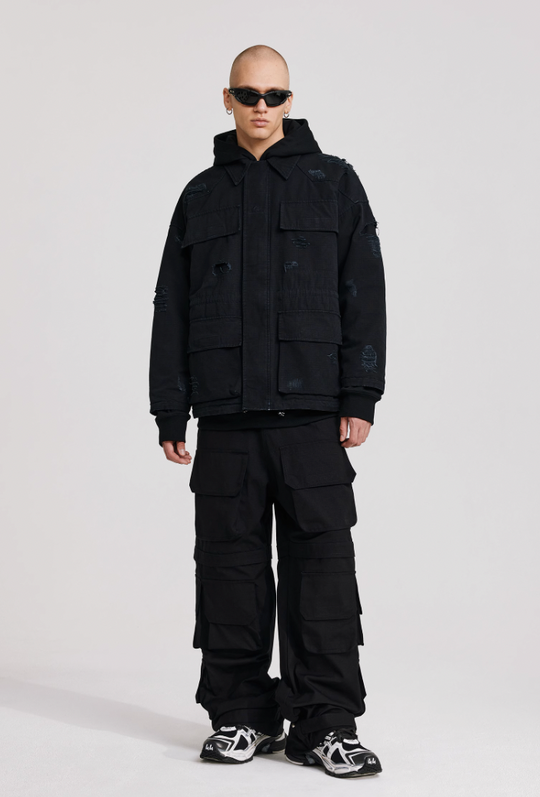 ANTIDOTE Four Pockets Knife Cut Sabotage Workwear Jacket