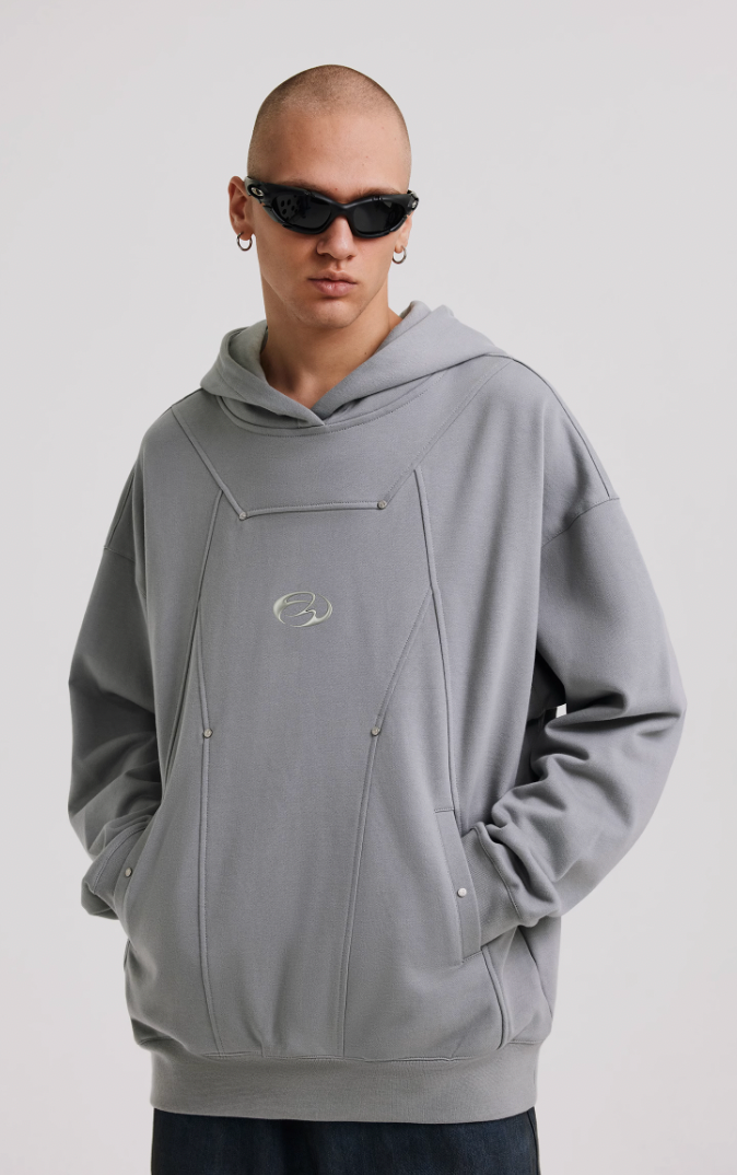 ANTIDOTE Deconstructed Studded Hoodie