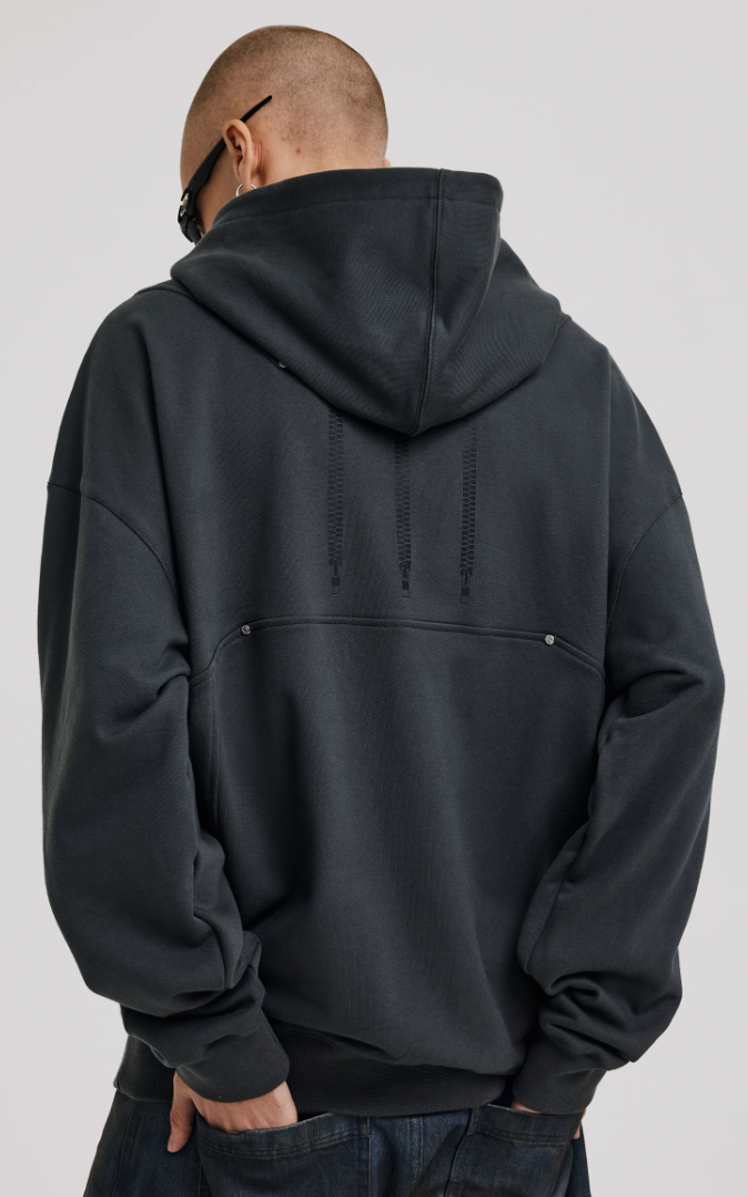 ANTIDOTE Deconstructed Studded Hoodie