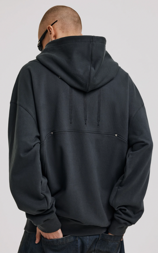 ANTIDOTE Deconstructed Studded Hoodie