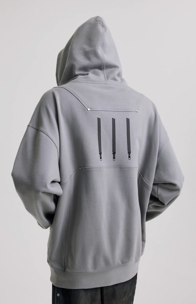 ANTIDOTE Deconstructed Studded Hoodie