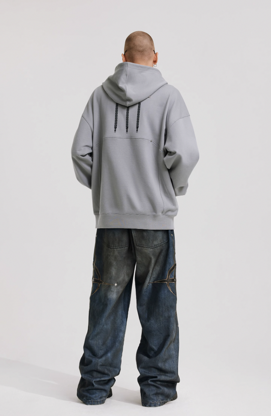 ANTIDOTE Deconstructed Studded Hoodie