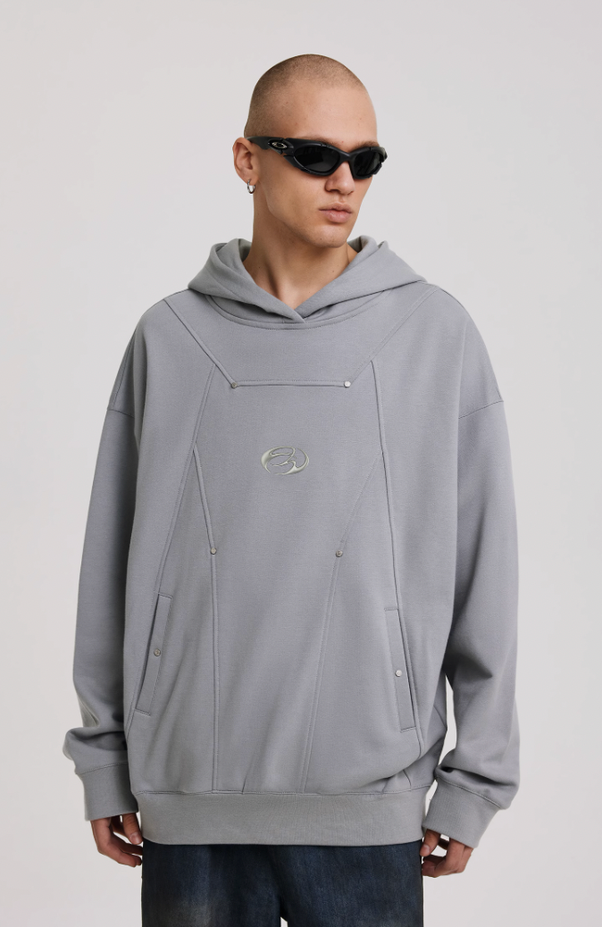 ANTIDOTE Deconstructed Studded Hoodie