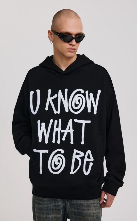 ANTIDOTE Large Letter Print Hoodie