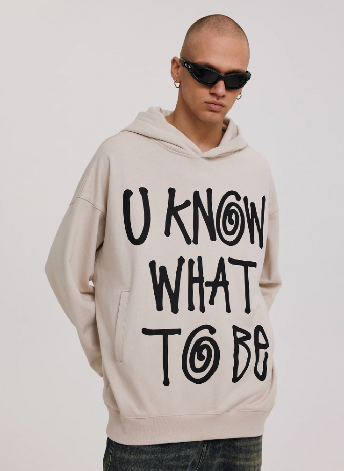 ANTIDOTE Large Letter Print Hoodie