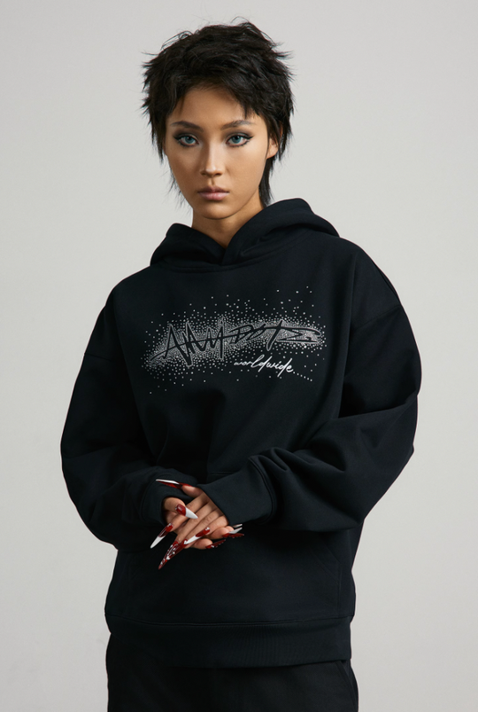 ANTIDOTE Gradient Rhinestone Hoodie