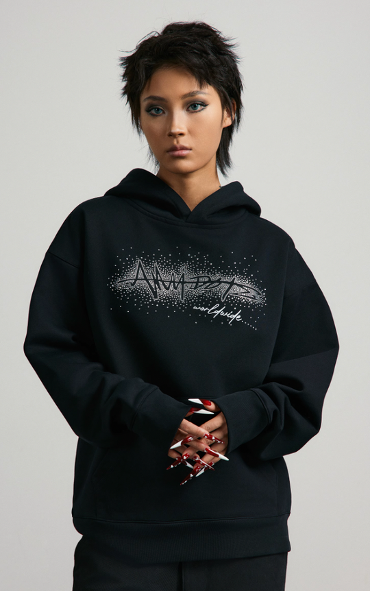 ANTIDOTE Gradient Rhinestone Hoodie