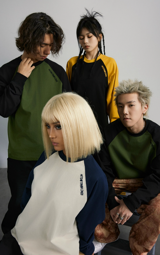 ANTIDOTE Graffiti Font Raglan Sleeve Tee