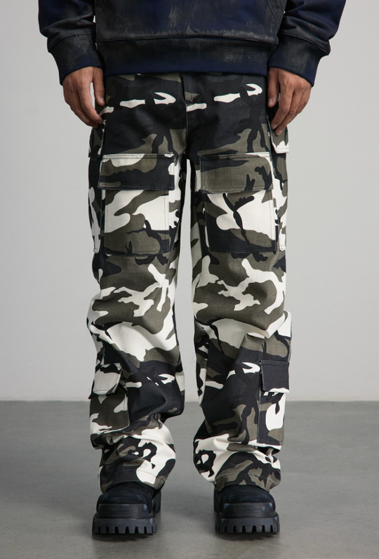 ANTIDOTE Camouflage Multi Pocket Work Pants