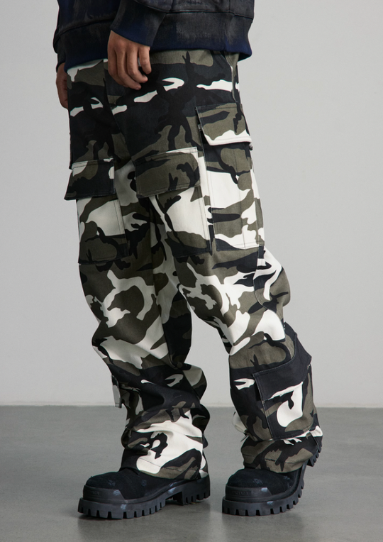 ANTIDOTE Camouflage Multi Pocket Work Pants