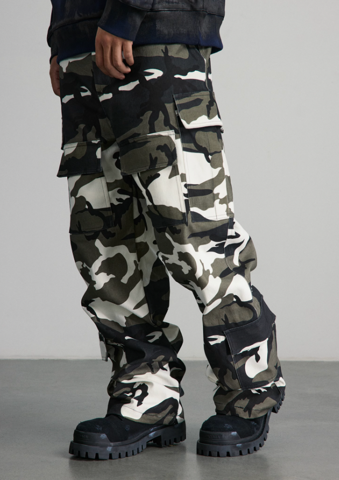 ANTIDOTE Camouflage Multi Pocket Work Pants
