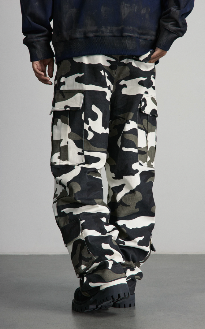 ANTIDOTE Camouflage Multi Pocket Work Pants
