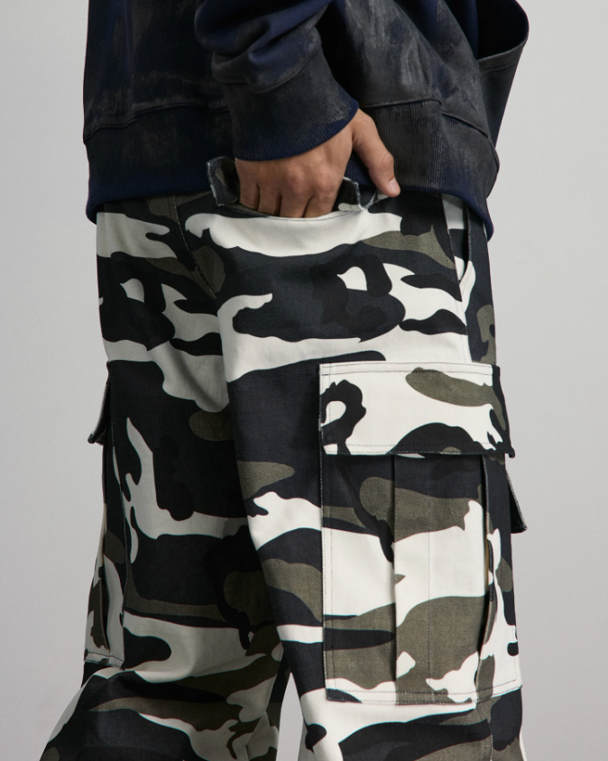 ANTIDOTE Camouflage Multi Pocket Work Pants