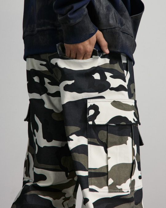 ANTIDOTE Camouflage Multi Pocket Work Pants
