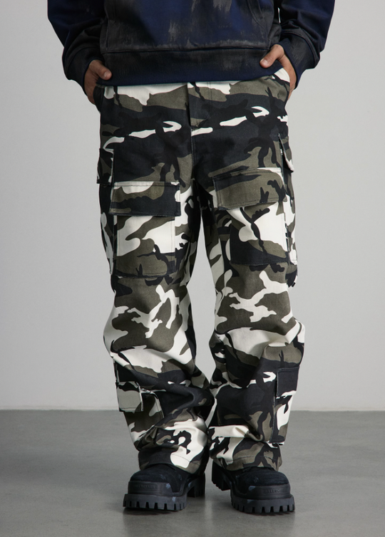 ANTIDOTE Camouflage Multi Pocket Work Pants