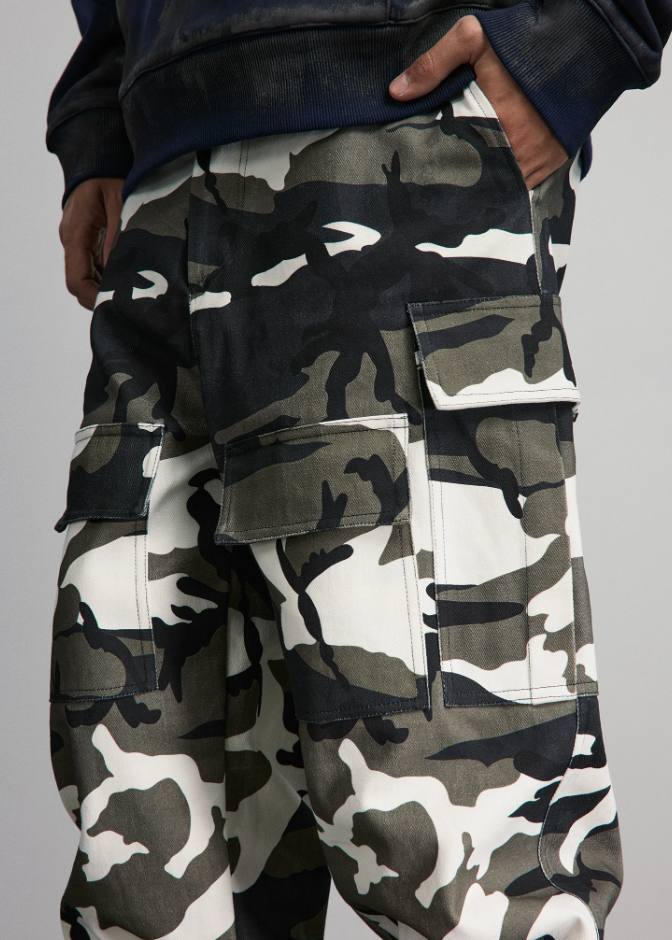 ANTIDOTE Camouflage Multi Pocket Work Pants