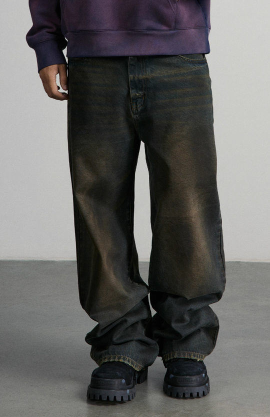 ANTIDOTE Vintage Washed Dirty Denim Pants
