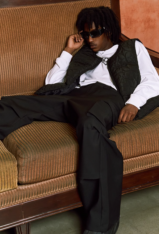 YADcrew Jigsaw Route Bubble Label Logo Vest