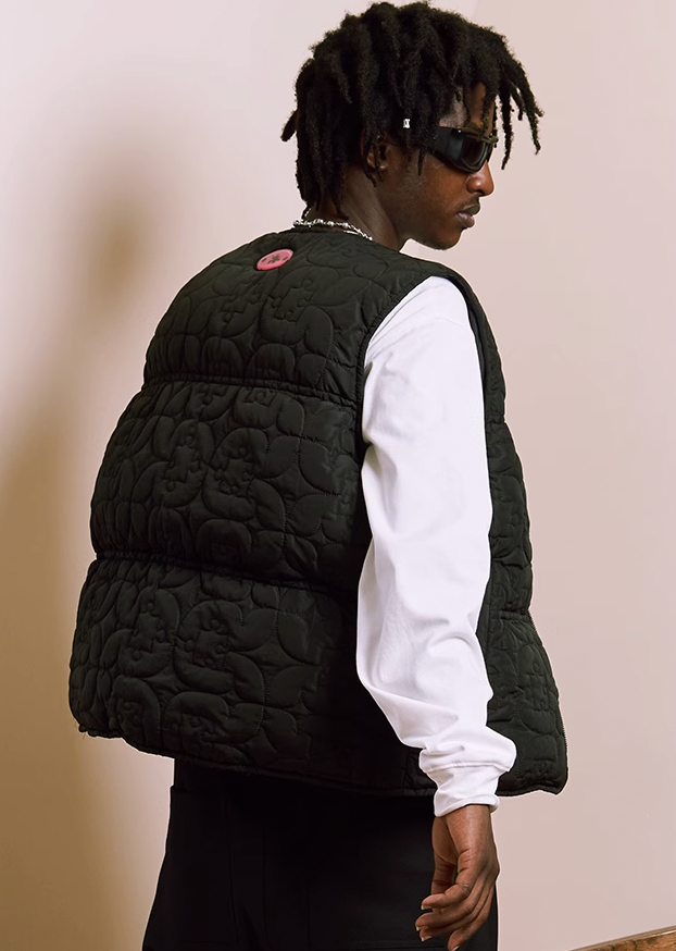 YADcrew Jigsaw Route Bubble Label Logo Vest