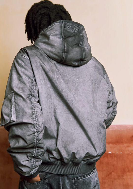 YADcrew Jigsaw 3D Wash Hooded MA-1 Jacket