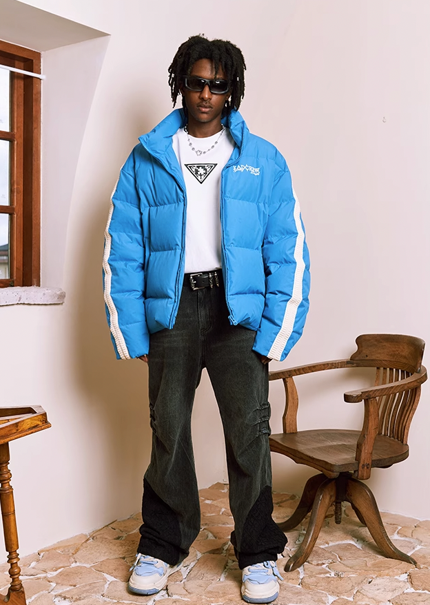 YADcrew Splicing Custom Webbing Short Jacket