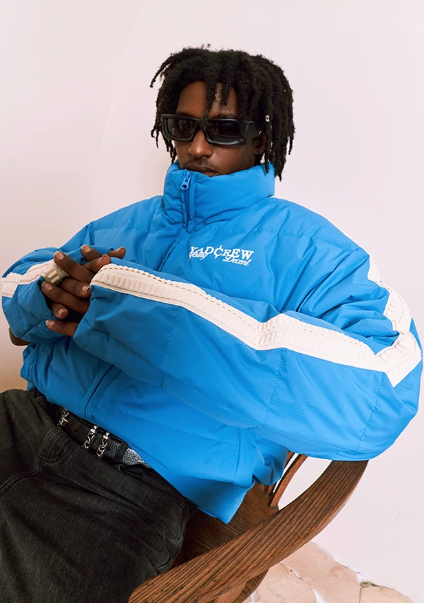 YADcrew Splicing Custom Webbing Short Jacket