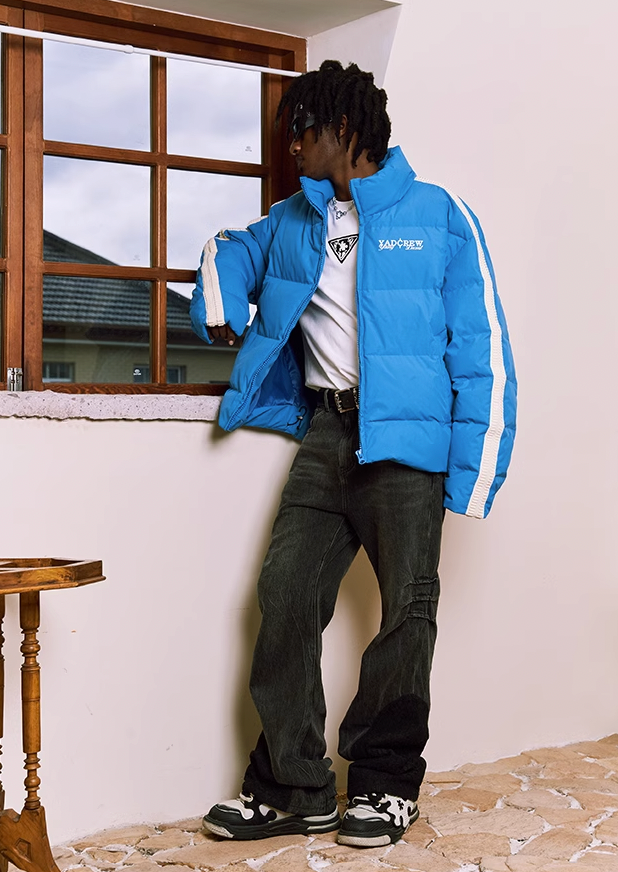 YADcrew Splicing Custom Webbing Short Jacket