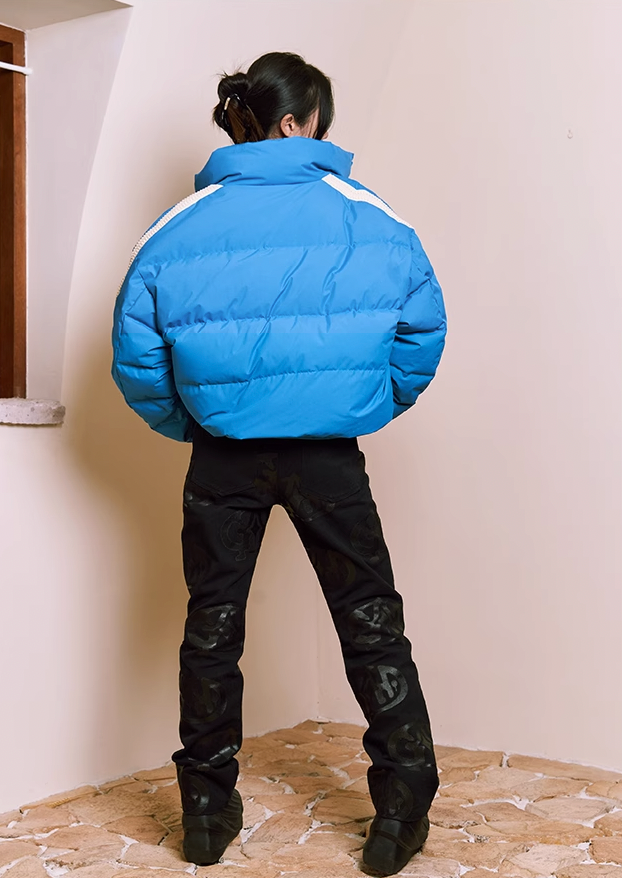 YADcrew Splicing Custom Webbing Short Jacket