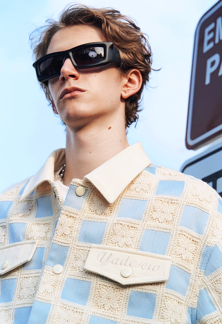 YADcrew Palace Style Checkerboard Jacket