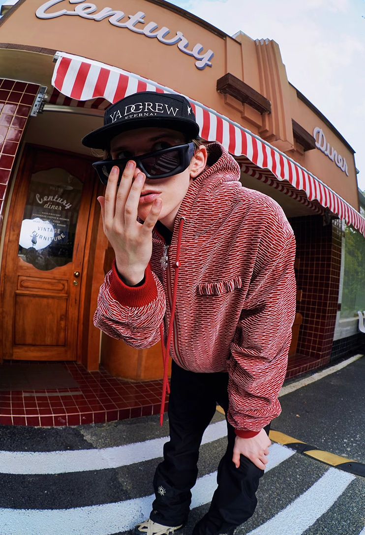 YADcrew Bomber Aviator Hooded Jacket