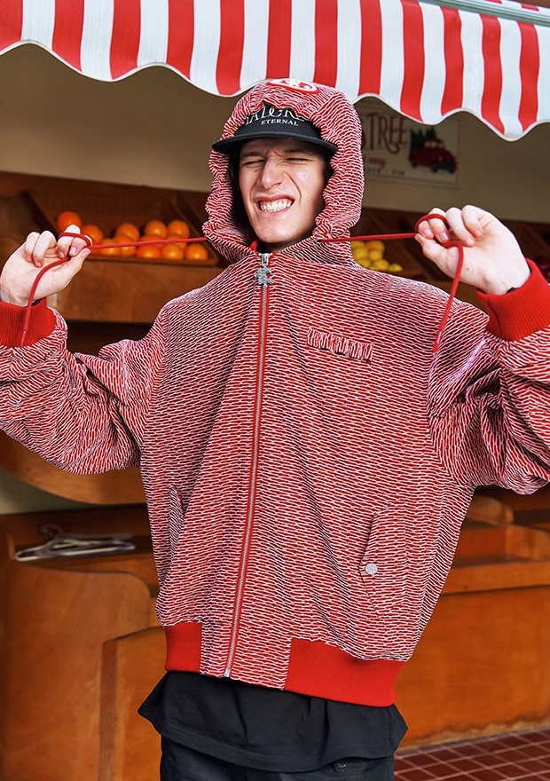 YADcrew Bomber Aviator Hooded Jacket