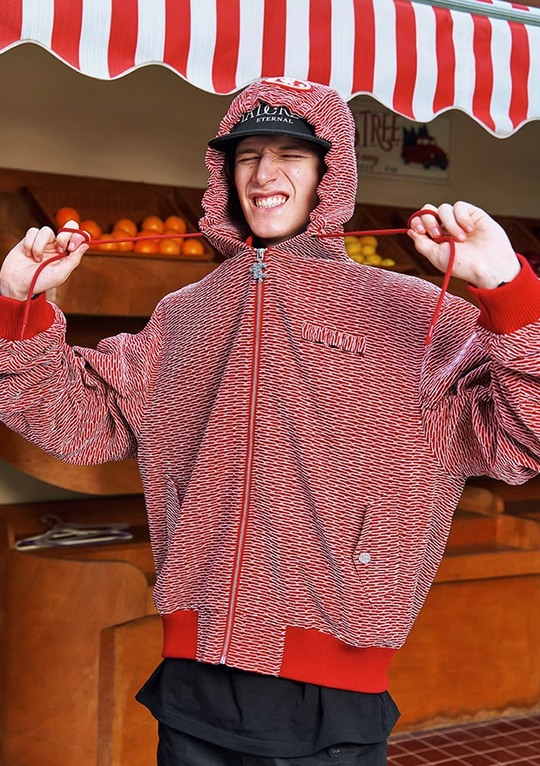 YADcrew Bomber Aviator Hooded Jacket