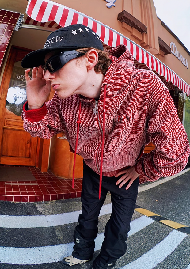 YADcrew Bomber Aviator Hooded Jacket