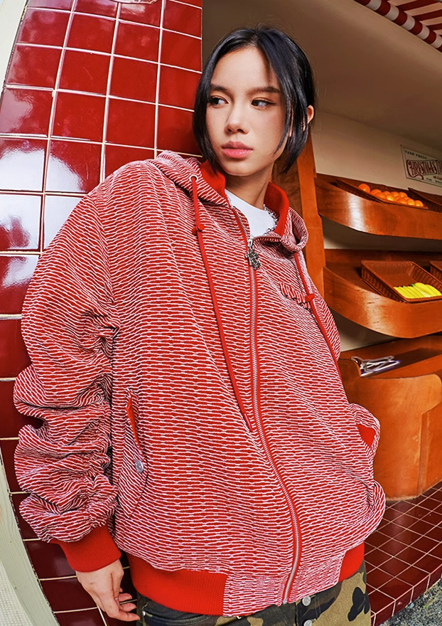 YADcrew Bomber Aviator Hooded Jacket