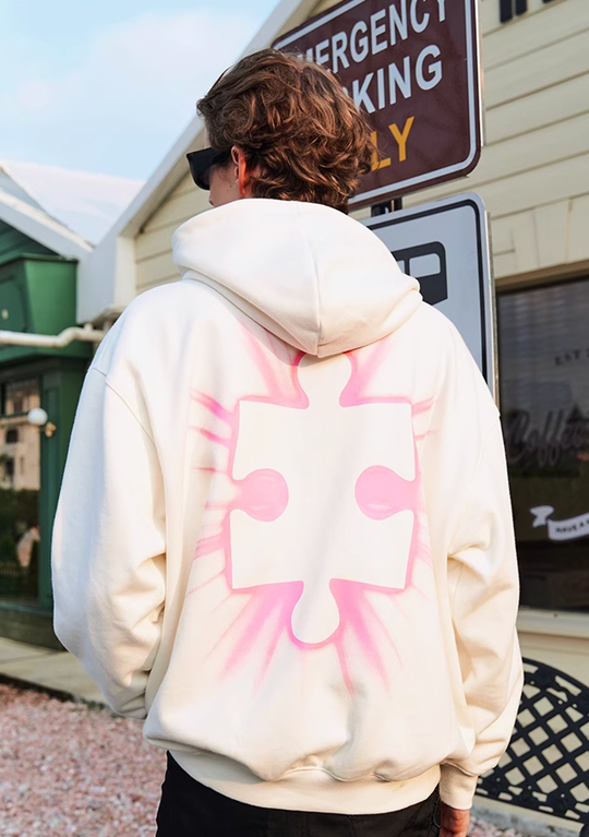 YADcrew Radiance Jigsaw Zipper Hoodie