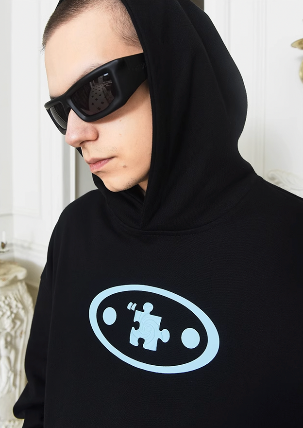 YADcrew Cyclone Foam Big Logo Hoodie