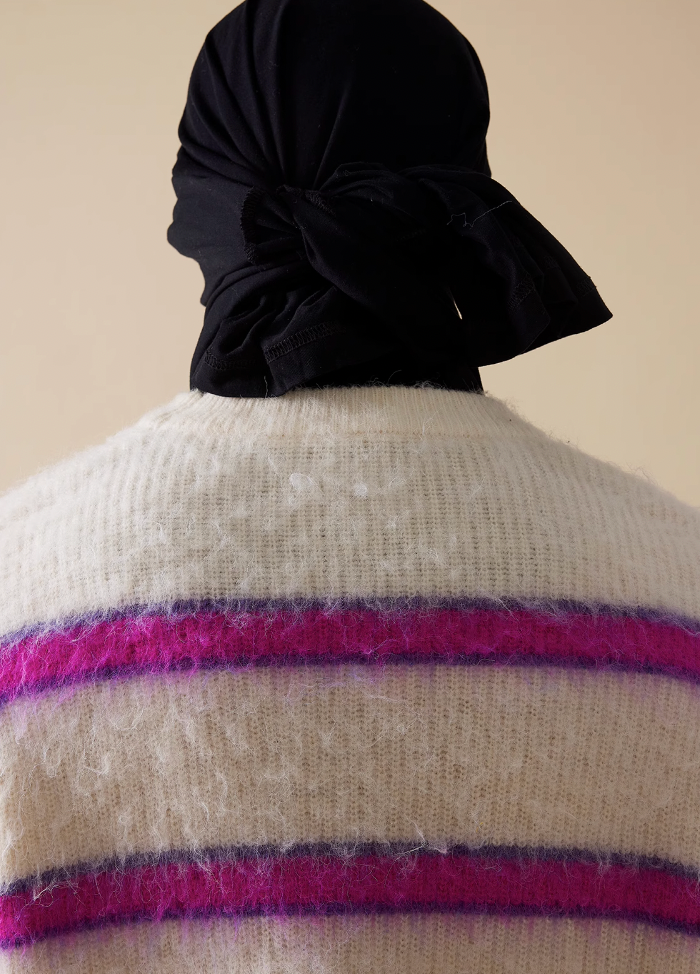 EVILKNIGHT(EK) Striped Knit Sweater